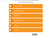 Tablet Screenshot of panamalegalconsultants.com